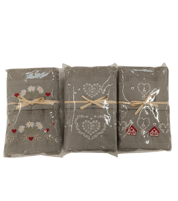 COMPLETO SPUGNA RICAMO 1+1 Tellini S.r.l. Ingrosso Abbigliamento